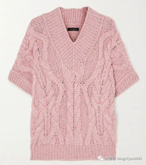 針織作品 粉色調中時尚的春季針織品