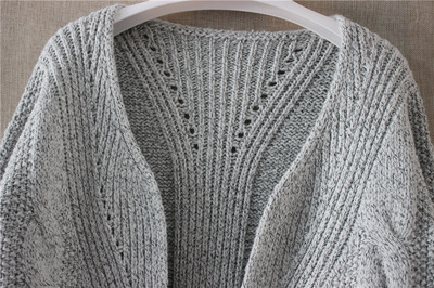 2015秋冬新風(fēng)尚 大麻花口袋粗線(xiàn)針織開(kāi)衫，詮釋OL優(yōu)雅通勤風(fēng)